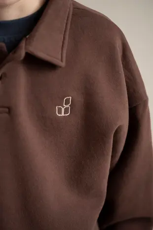 Jenest Jenest | Cameron Polo Sweater | Fondant Brown