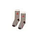 Jenest Jenest | J Stripe Socks | Off White Brown