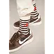 Jenest Jenest | J Stripe Socks | Off White Brown