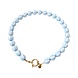 LOVE issue LOVE issue | Necklace | Bold beads babyblue stripe