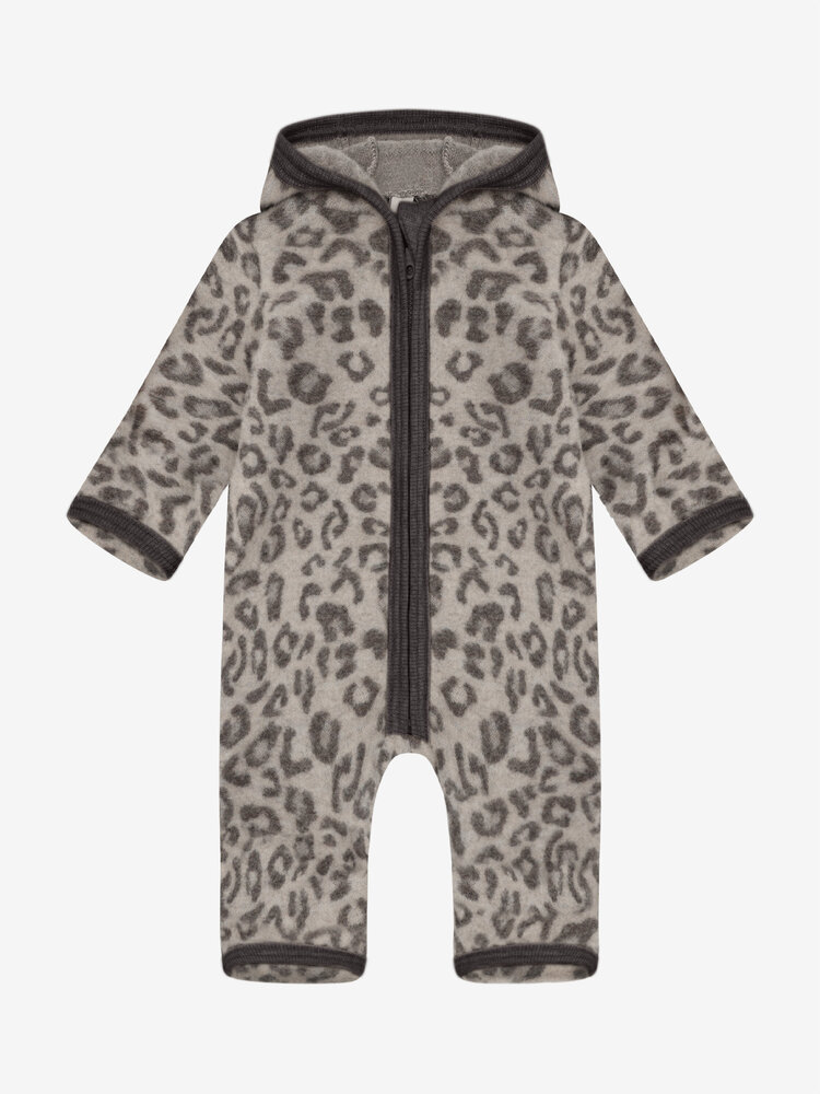 HUTTELiHUT HUTTELiHUT | Pram Suit Wool Fleece Jacquard | Camel Melange