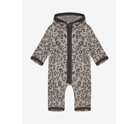 HUTTELiHUT HUTTELiHUT | Pram Suit Wool Fleece Jacquard | Camel Melange