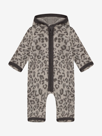 HUTTELiHUT HUTTELiHUT | Pram Suit Wool Fleece Jacquard | Camel Melange