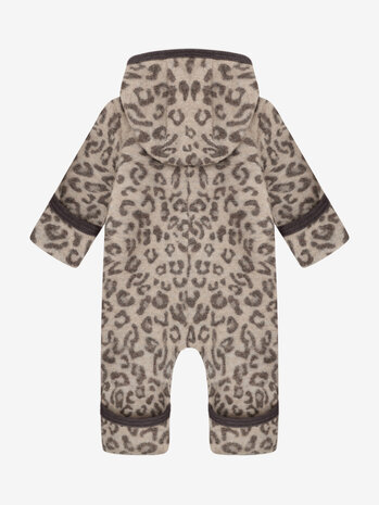 HUTTELiHUT HUTTELiHUT | Pram Suit Wool Fleece Jacquard | Camel Melange