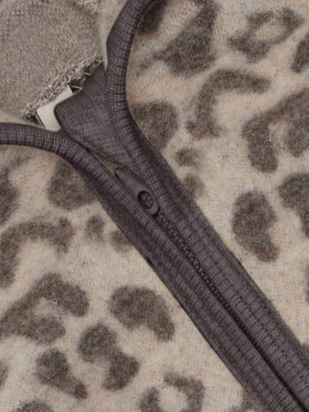 HUTTELiHUT HUTTELiHUT | Pram Suit Wool Fleece Jacquard | Camel Melange