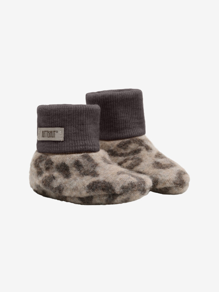 HUTTELiHUT HUTTELiHUT | Footies Wool Fleece 2-layer | Camel Melange