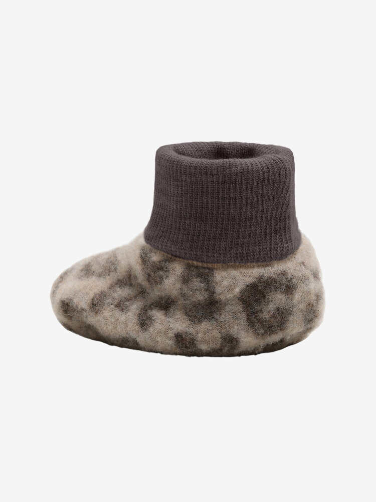 HUTTELiHUT HUTTELiHUT | Footies Wool Fleece 2-layer | Camel Melange