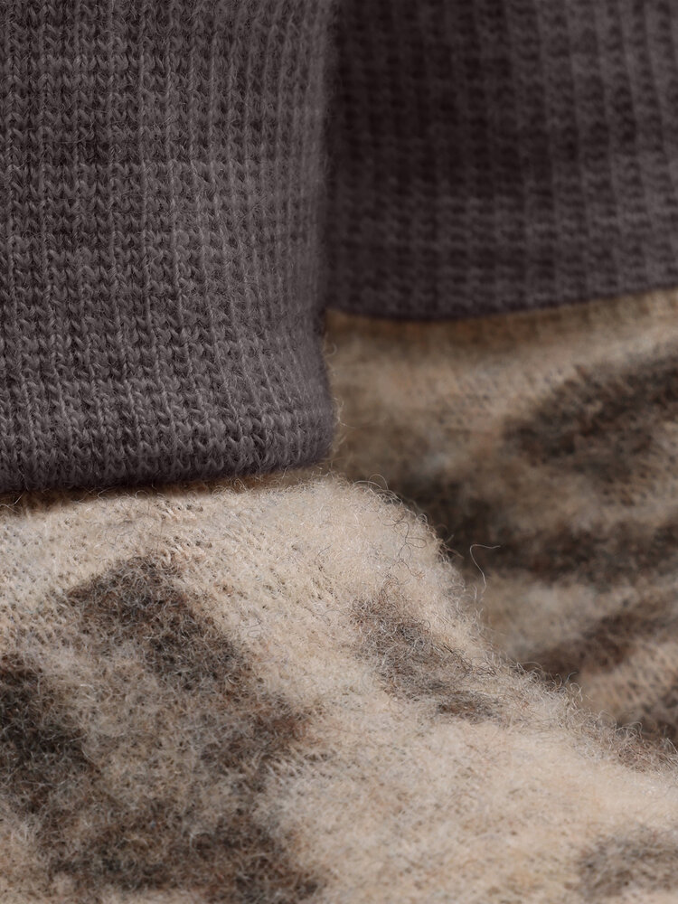HUTTELiHUT HUTTELiHUT | Footies Wool Fleece 2-layer | Camel Melange