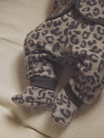 HUTTELiHUT HUTTELiHUT | Footies Wool Fleece 2-layer | Camel Melange