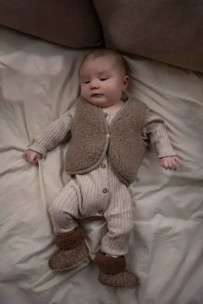 Alwero Alwero | Baby Vest | Lulu Light | Tan