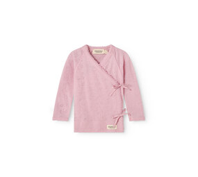 MarMar Copenhagen MarMar Copenhagen | Tut Wrap LS | Wool Pointelle | Soft Berry