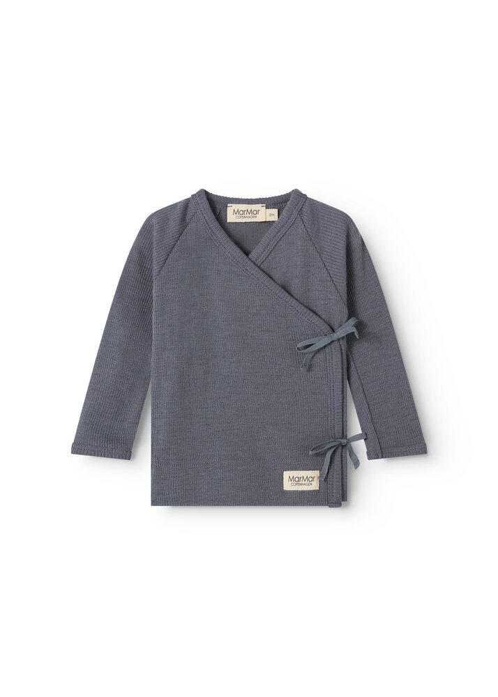 MarMar Copenhagen MarMar Copenhagen | Tut Wrap LS | Wool Rib | Rainstorm