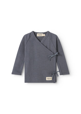 MarMar Copenhagen MarMar Copenhagen | Tut Wrap LS | Wool Rib | Rainstorm