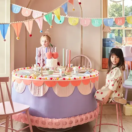 Meri Meri Meri Meri | Pastel pom pom flag garland