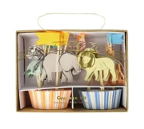 Meri Meri Meri Meri | Safari animals cupcake kit