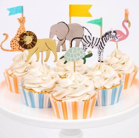 Meri Meri Meri Meri | Safari animals cupcake kit