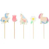Meri Meri Meri Meri | Meadow unicorns kaarsjes ( 5st) Meri Meri Meri Meri | Meadow unicorns kaarsjes ( 5st)