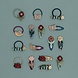 Mimi & Lula Mimi & Lula  | Autumn Bouquet Mini Hair Clips