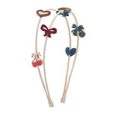 Mimi & Lula Mimi & Lula | Fancy Cherries Double Headband Mimi & Lula Mimi & Lula | Fancy Cherries Double Headband