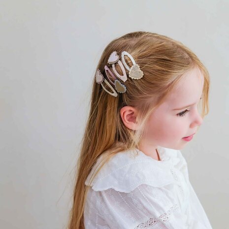 Mimi & Lula Mimi & Lula  | Scalloped Heart Hair Clips