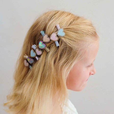 Mimi & Lula Mimi & Lula  | Scalloped Heart Salon Hair Clips