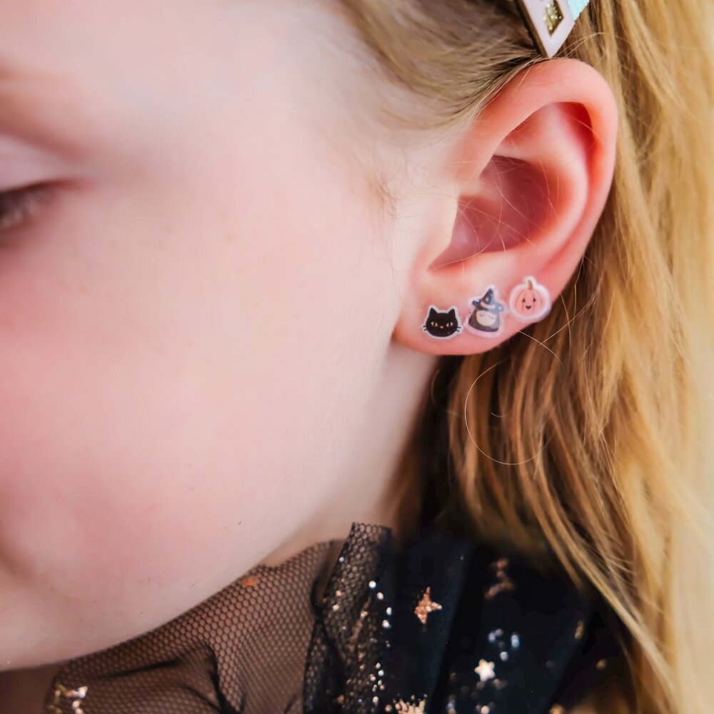Mimi & Lula Mimi & Lula  | Haunted House Stick On Earrings