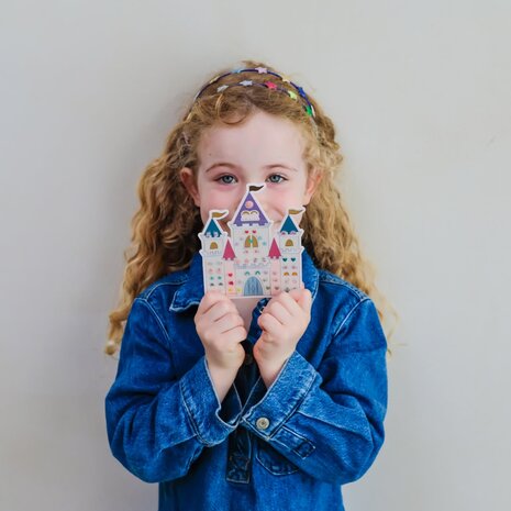 Mimi & Lula Mimi & Lula  | Rainbow Castle Stick On Earrings