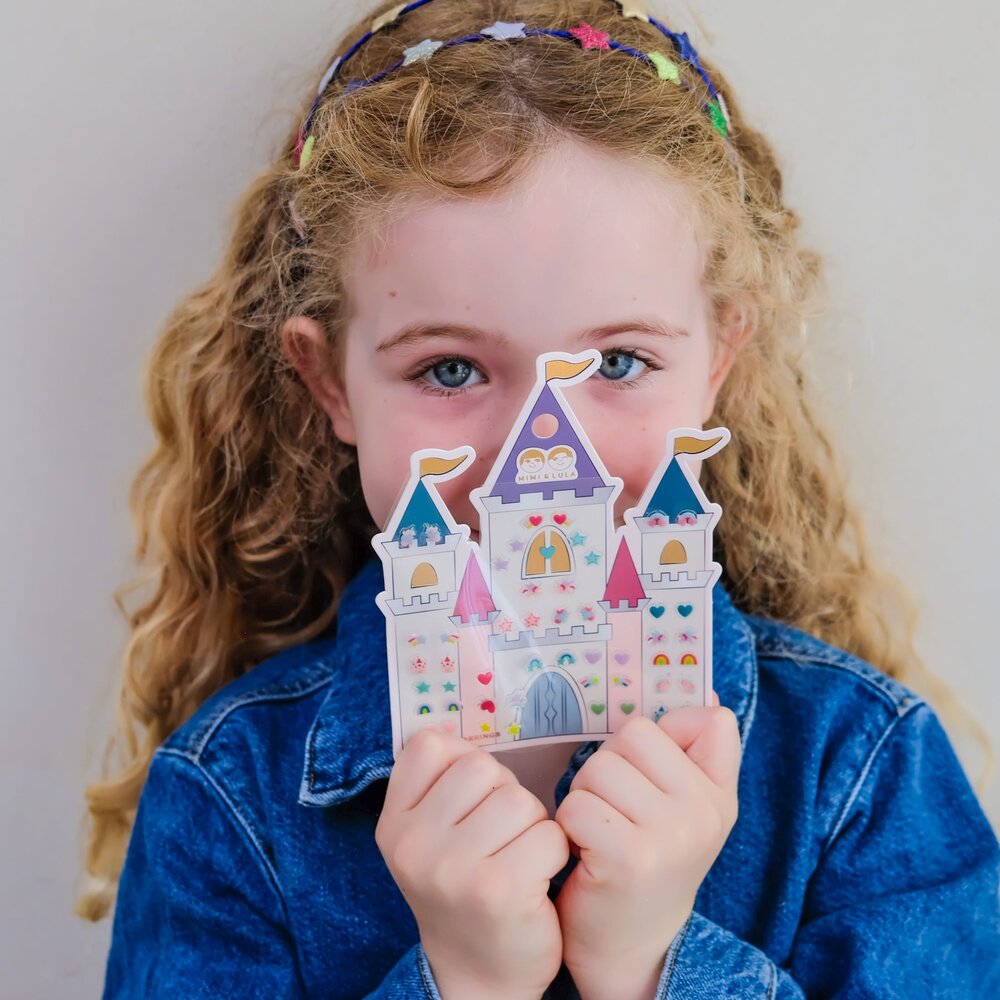 Mimi & Lula Mimi & Lula  | Rainbow Castle Stick On Earrings