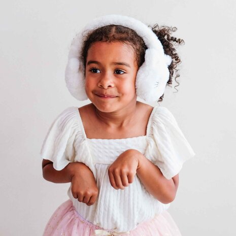 Mimi & Lula Mimi & Lula  | Cream Kitty Cat Earmuffs
