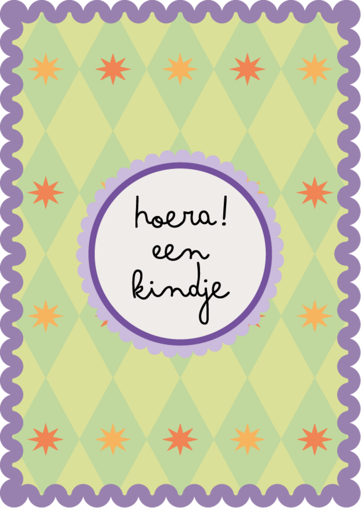 Habitat Habitat | Postkaart Sweet 'n Short | Hoera een kindje