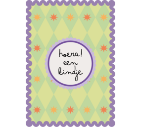 Habitat Habitat | Postkaart Sweet 'n Short | Hoera een kindje