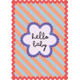 Habitat Habitat | Postkaart Sweet 'n Short | Hello baby