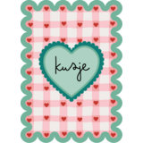 Habitat Habitat | Postkaart Sweet 'n Short | Kusje