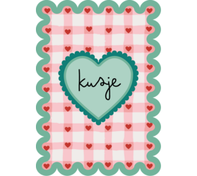 Habitat Habitat | Postkaart Sweet 'n Short | Kusje