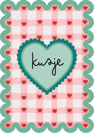 Habitat Habitat | Postkaart Sweet 'n Short | Kusje