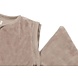 Jollein Jollein | Baby Slaapzak met afritsbare mouw rond | Velvet Milky Coffee | 60 cm