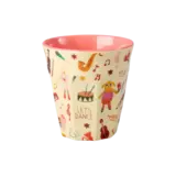 Rice Everyday Magic Rice | Melamine Cup with Music Band Print | Pink | Medium 250ml Rice Everyday Magic Rice | Melamine Cup with Music Band Print | Pink | Medium 250ml