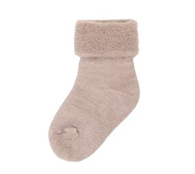 Joha Joha | Wool socks w fold cuff | Terry | Beige
