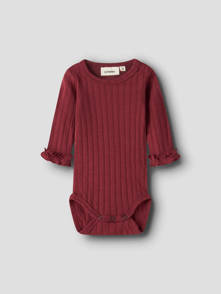 Lil ' Atelier Lil ' Atelier | NBFRIVER LS SLIM BODY LIL | Biking Red