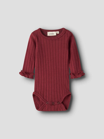 Lil ' Atelier Lil ' Atelier | NBFRIVER LS SLIM BODY LIL | Biking Red