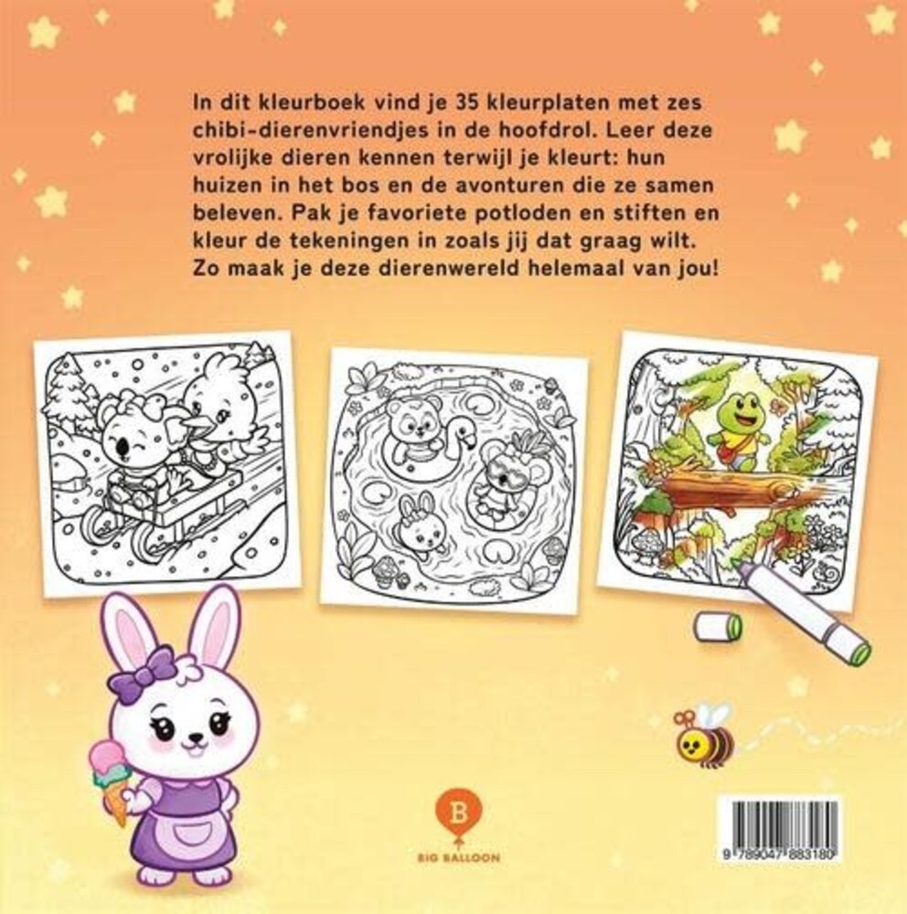 Boeken Boek | Cozy kleurboek | dierenwereld