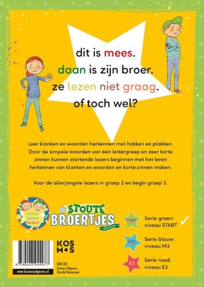 Boeken Boek | Leren lezen met de Stoute broertjes | Ik lees niet