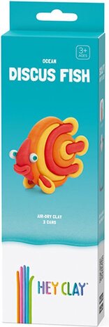 Hey Clay Hey Clay | Oceaan discus Fish | 3 Cans Boetseerklei