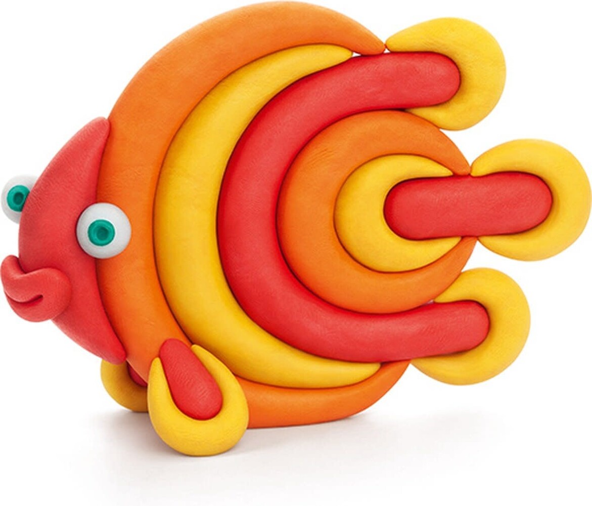 Hey Clay Hey Clay | Oceaan discus Fish | 3 Cans Boetseerklei