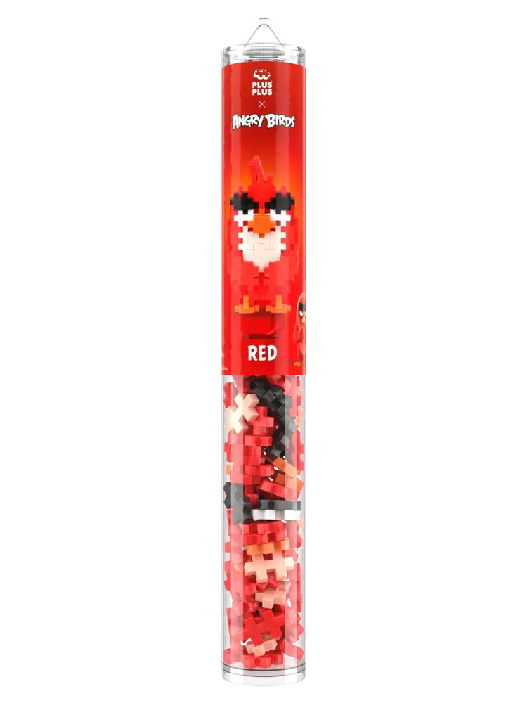 Plus Plus Plus - Plus | Tube Angry Birds | Red 100 stuks