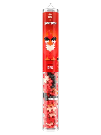 Plus Plus Plus - Plus | Tube Angry Birds | Red 100 stuks