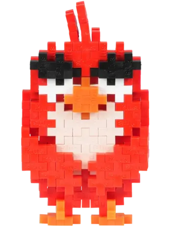 Plus Plus Plus - Plus | Tube Angry Birds | Red 100 stuks