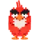 Plus Plus Plus - Plus | Tube Angry Birds | Red 100 stuks