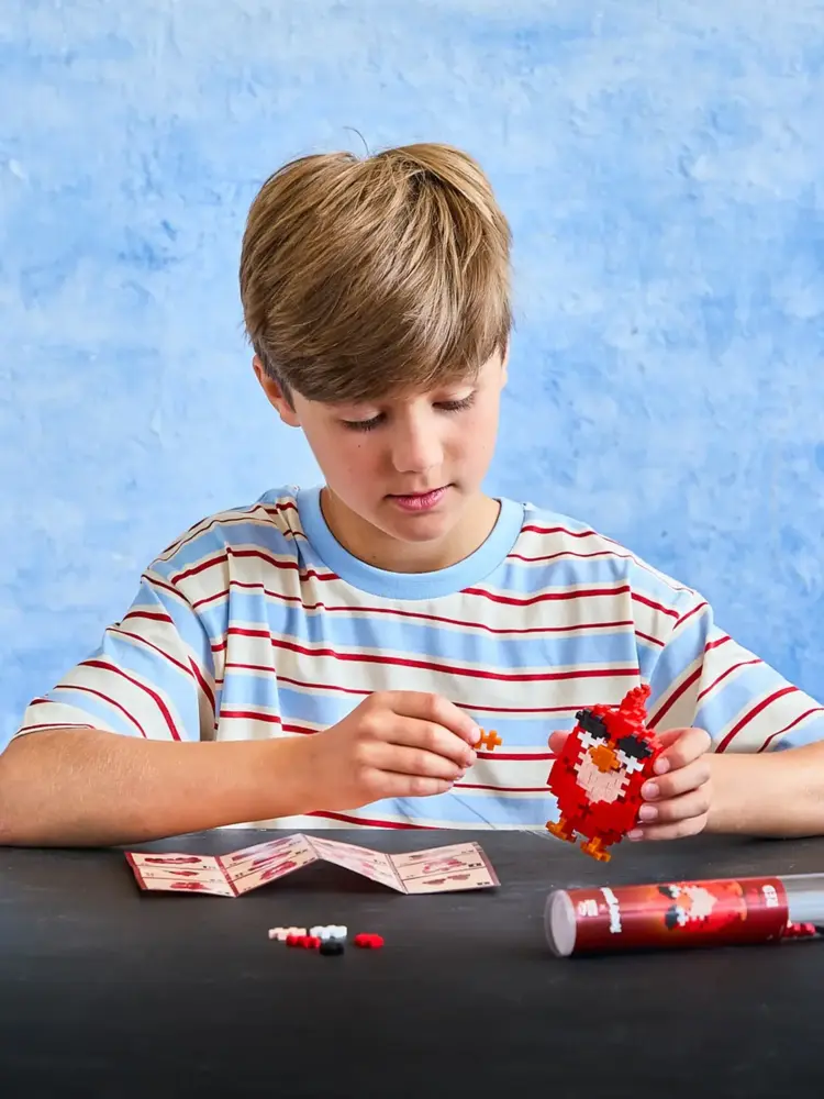 Plus Plus Plus - Plus | Tube Angry Birds | Red 100 stuks