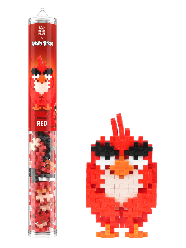 Plus Plus Plus - Plus | Tube Angry Birds | Red 100 stuks